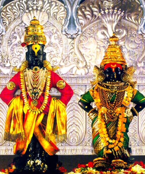 Lord Shree Vitthal and Rukmini of Pandharpur